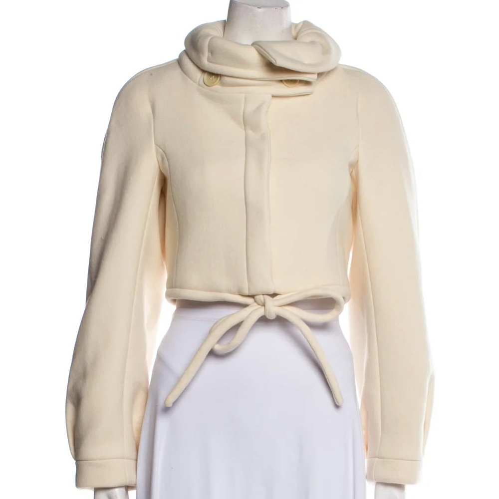 Burberry Prorsum Cream Women's Jacket Coat